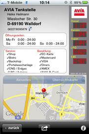 Detailansicht Station